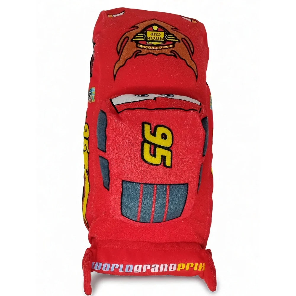 Disney Pixar Cars 2 Lightning McQueen Plush Slippers Kids Home Shoes 19 Inch